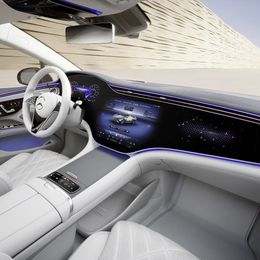 Mercedes EQS with MBUX Hyperscreen